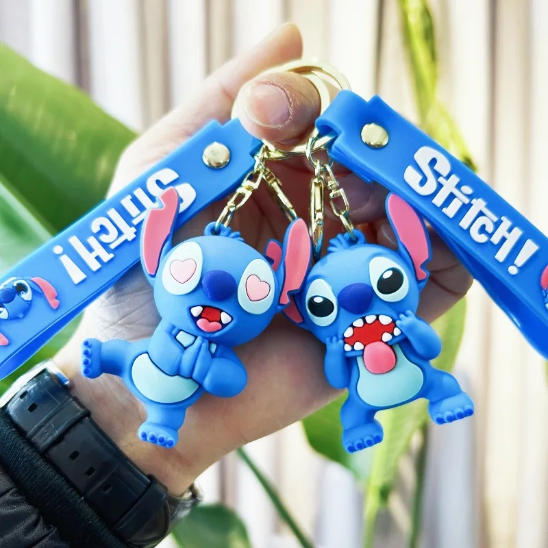 Xinxing Wholesale Cartoon Anime Keychain Cute Blue Doll Keyring Car Pendant  Accessory pendant The Best Gift Kids Toys Gifts