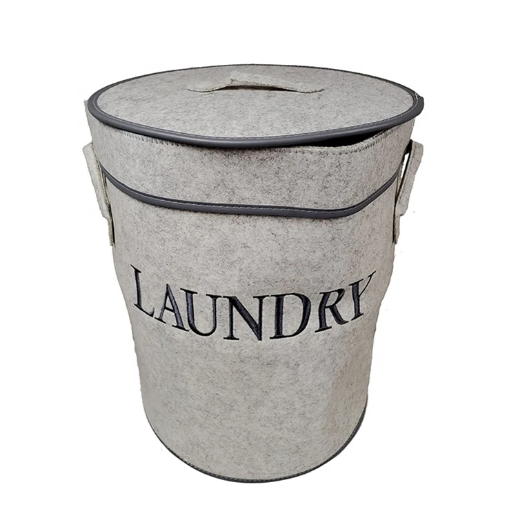 Top Quality felt Fabric Folding Laundry Basket Stand kids corner dirty clothes basket collapsible laundry basket