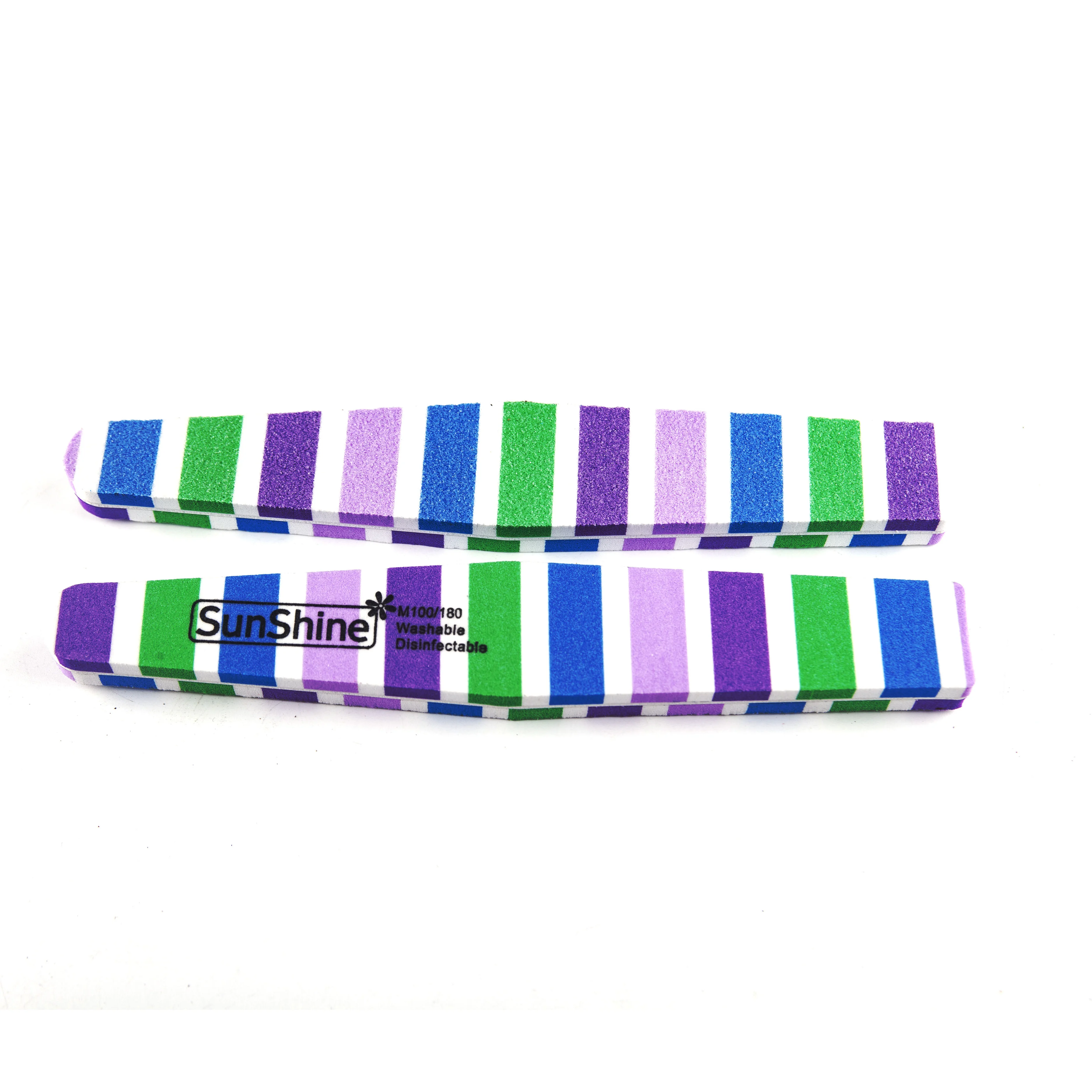 Support customized LOGO nail buffer block and file supplies 120/180 double side disposable sponge manicure nail buffer