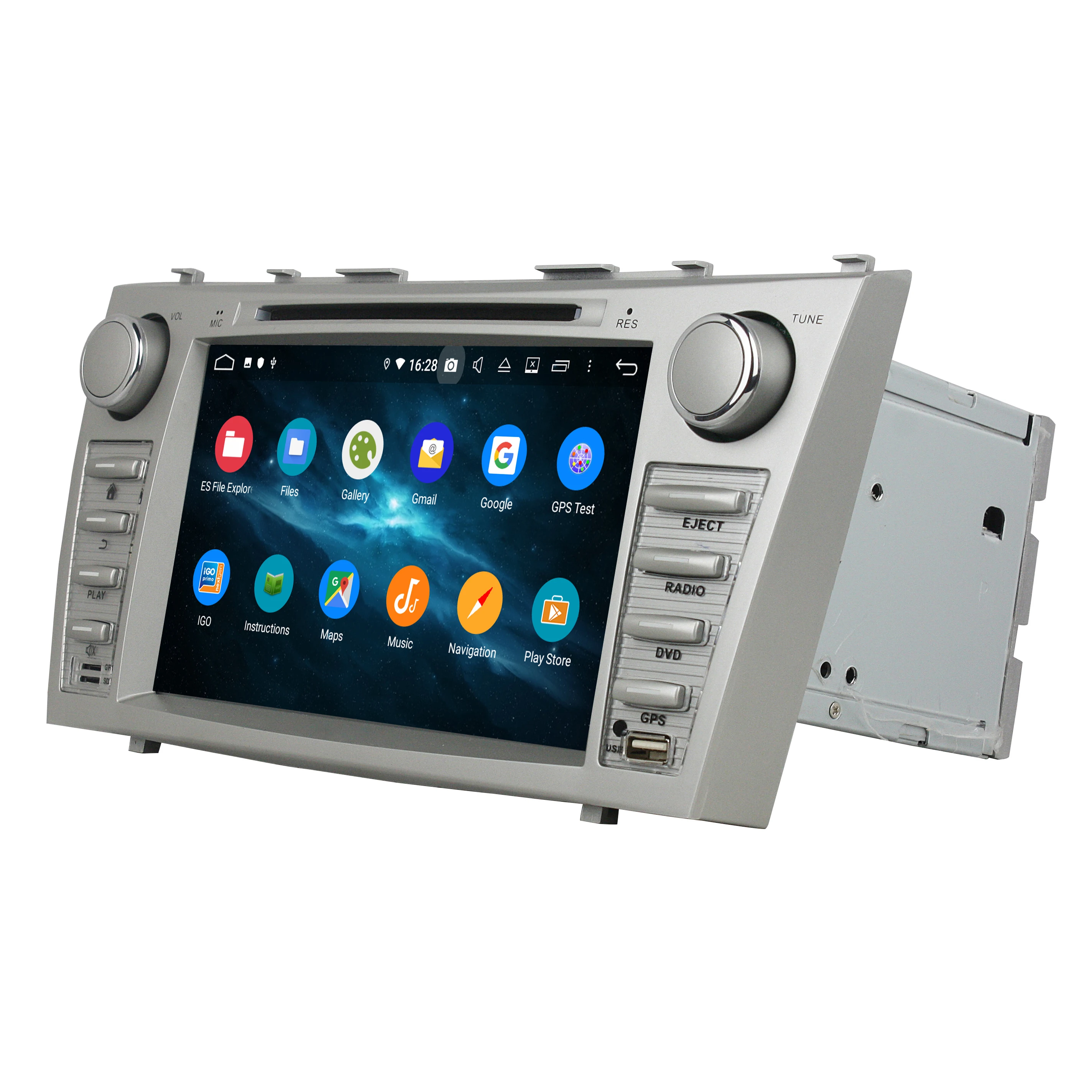  KD-8403 klyde Android 10 с кнопками IPS экран PX5 Восьмиядерный разрешение 1280*720 автомобильная стереосистема для Camry 2007 2008