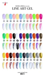 Bulk Line Art Gel Wholesale Custom Private Label Nail Supplies UV Gel Nail Painting Liner Gel Polish