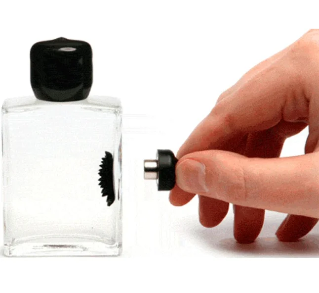 Home Decoration Glass Crafts  Educstional Pressure Relief Toys Magic Ferrofluid Magnetic Display Bottle