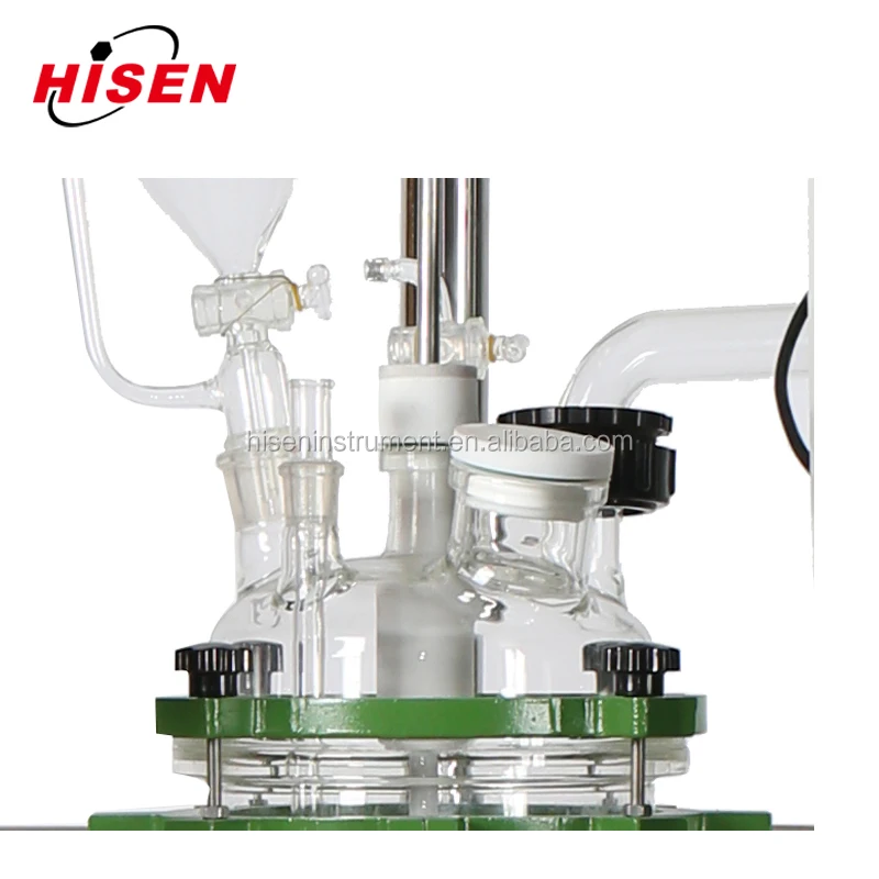 borosilicate glass 3.3 double layer glass reactor 100l for lab using