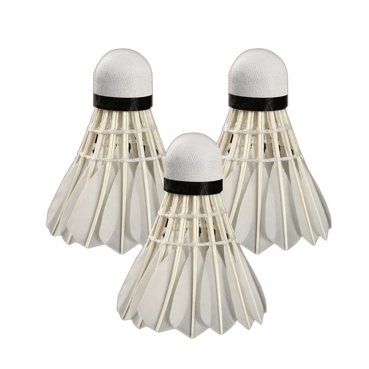 Оптовая продажа, профессиональный волан для тренировок, мячи для бадминтона с утиными перьями для бадминтона