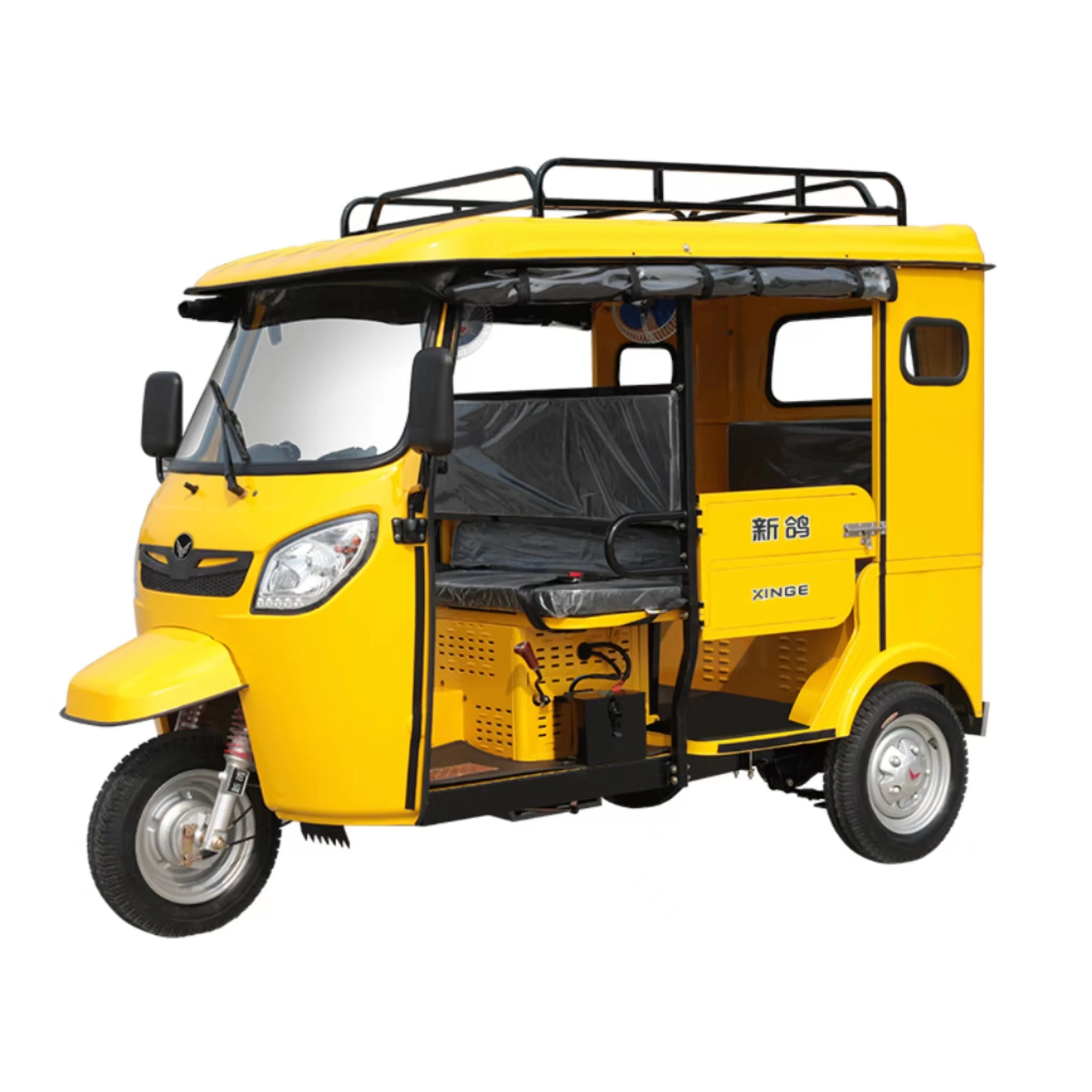 2024 New Type Motorized Tricycle Auto Rickshaw Gasoline Passenger Three Wheel Motorcycle