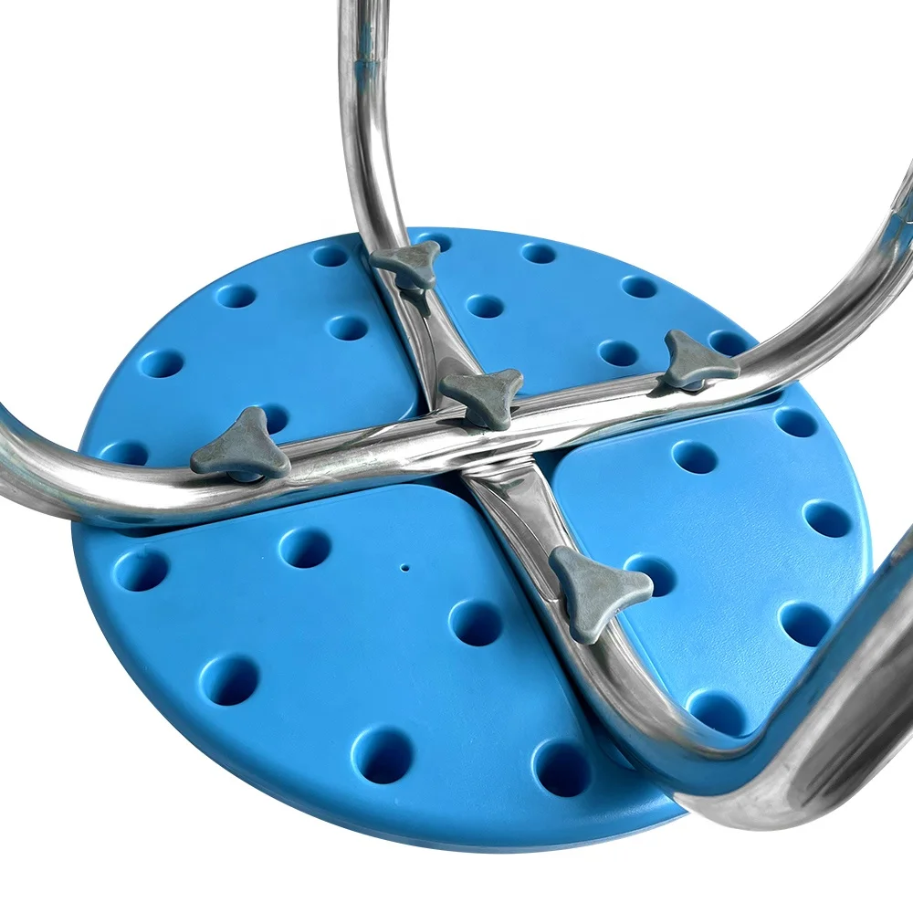 Stainless Steel Collapsible Round Elderly Bath Shower Chair for Senior