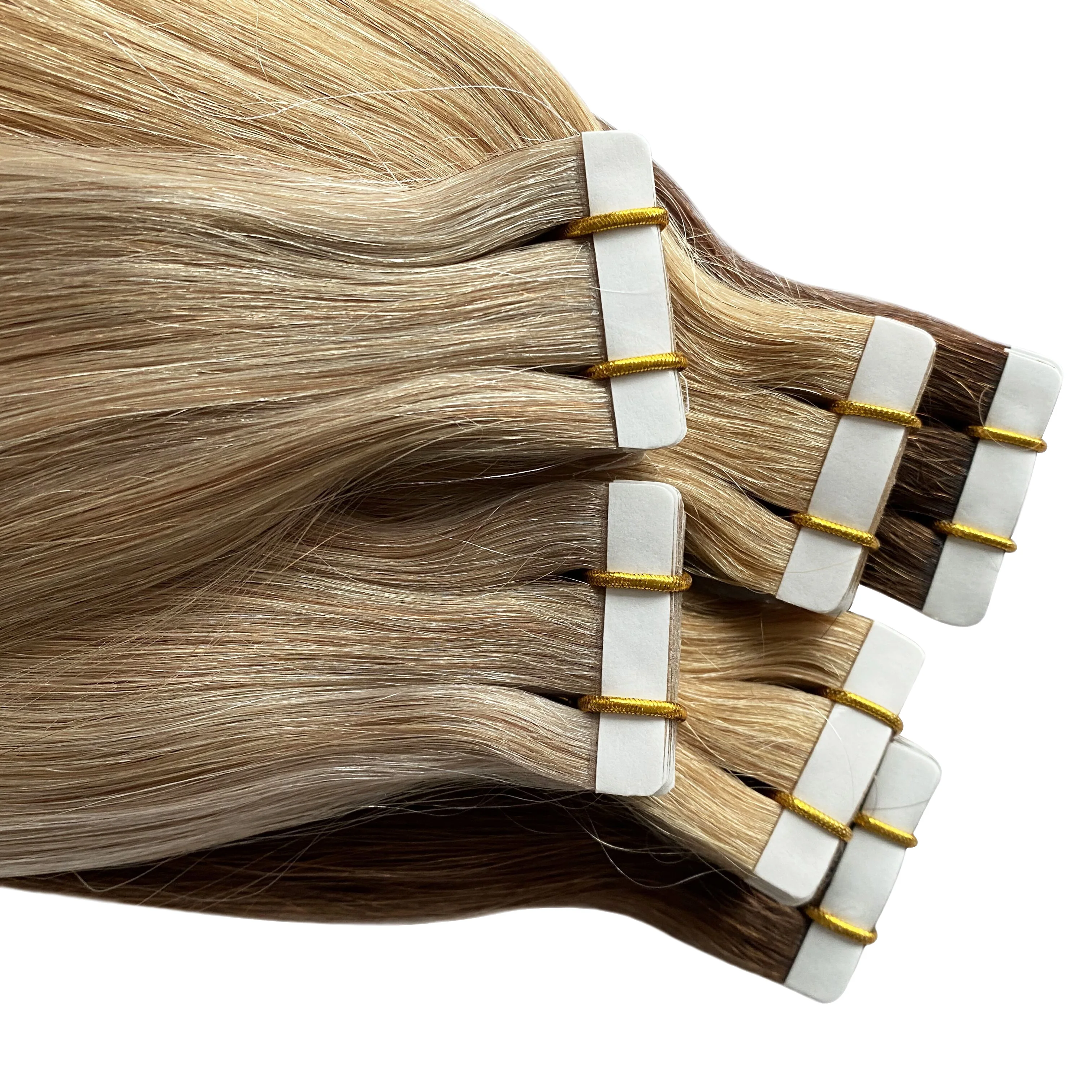 
Invisible Tape in Hair Qingdao Hair Products Co Ltd, Seamless Hand-tied Tape on Hair, Remy Russian Skin Weft Hair 