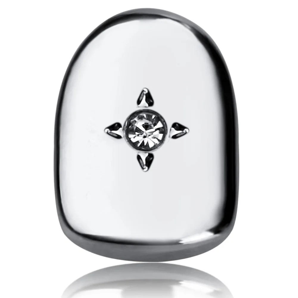 Cross-border e-commerce hot selling single diamond single star gold braces teeth grillz rapper hip hop braces jewelry