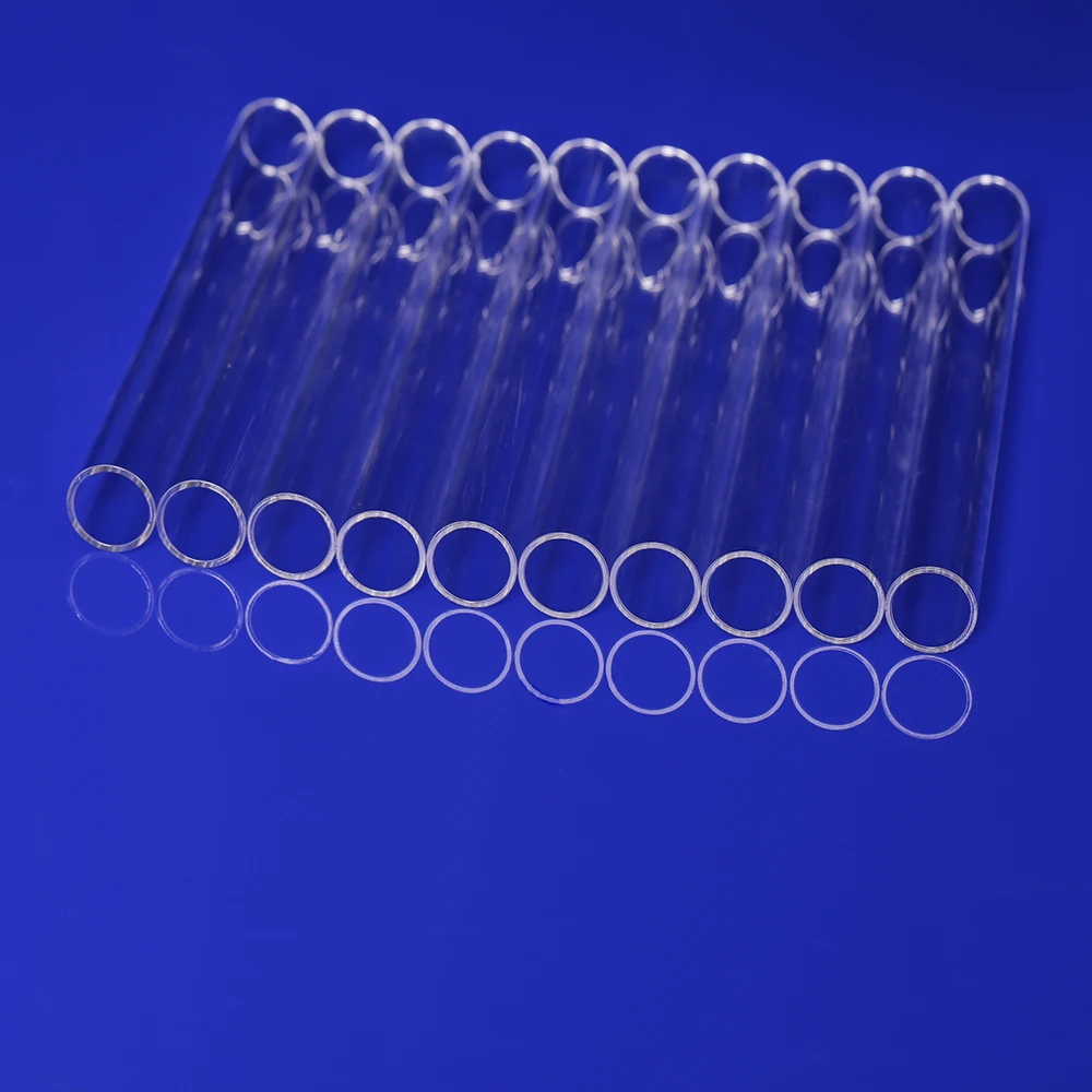 Customized sizes High Purity High Temperature Quartz Glass Tube Quartz Pipe