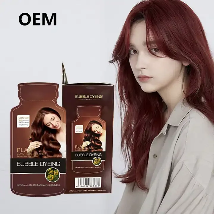 OEM 100ml Professional Hair Color Cream Hair Dye Packaging Pcs Form Label Origin BLOND Type GUA Working Grey Days ISO Special