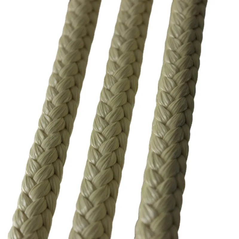 Hot Sale  Glass Machine Heat Resistant Materials Aramid Fiber Rope For Glass Tempering Machine