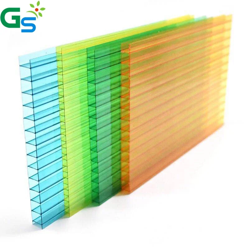 8Mm Heat Insulation Light Weight Multiwall Polycarbonate Hollow Sheet For Skylight Builing (1600188112983)