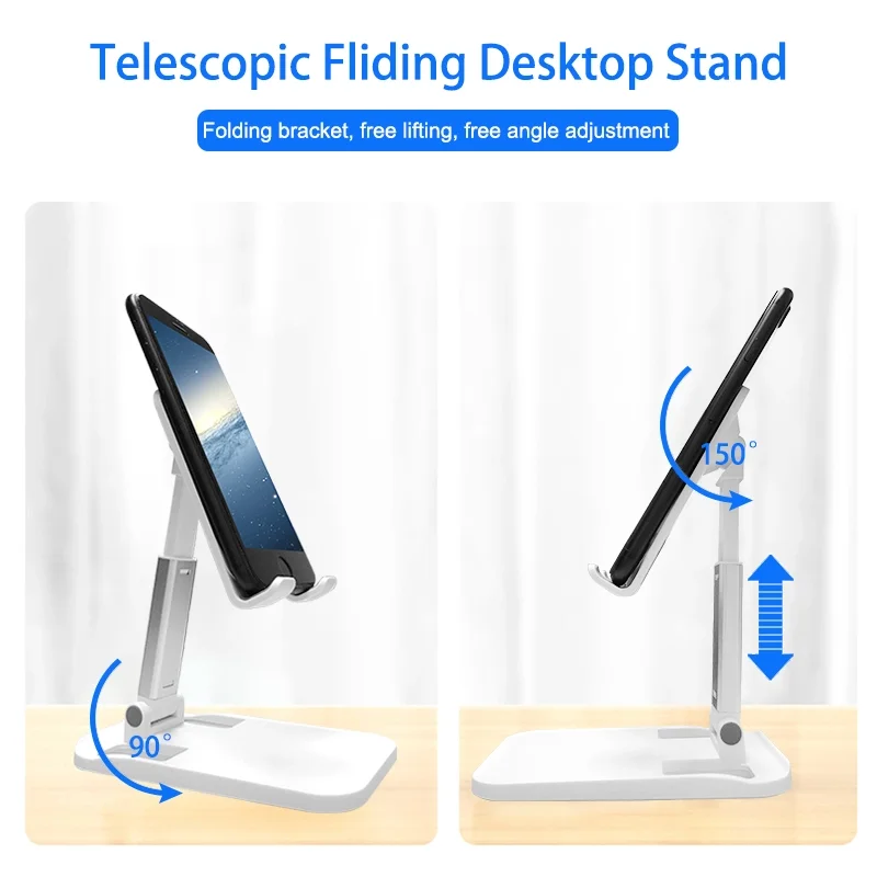 Adjustable Desktop Tablet Holder Table Cell Foldable Support Desk Mobile Phone Holder Stand for iphone 15 14 13