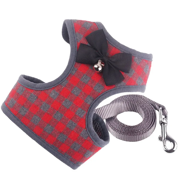 Wholesale Dog Harness and Leash Set Safety No Pull Adjustable with Soft Mesh Vest Harness for Small Dogs and Cats Walk Outdoor