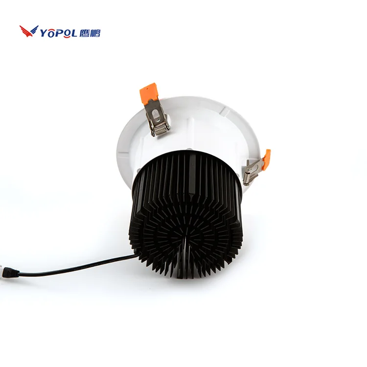 Commercial Down Light 7w 12w 20w 30w 40w 50w 70w Anti Glare Cob Ceiling Recess Dimmable Led Downlight Aluminum Modern 80 50000