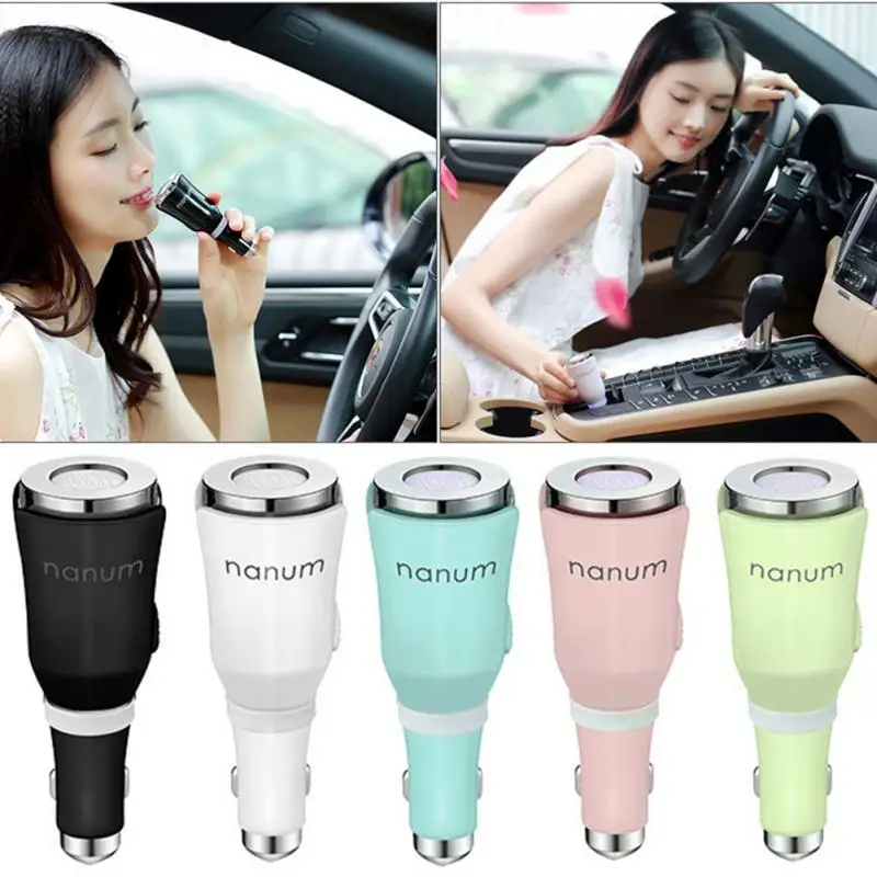 Perfume USB Car Charger Portable Air Freshener Waterless Aroma Diffuser Mini USB Aromatherapy Machine Car Aroma Diffuser