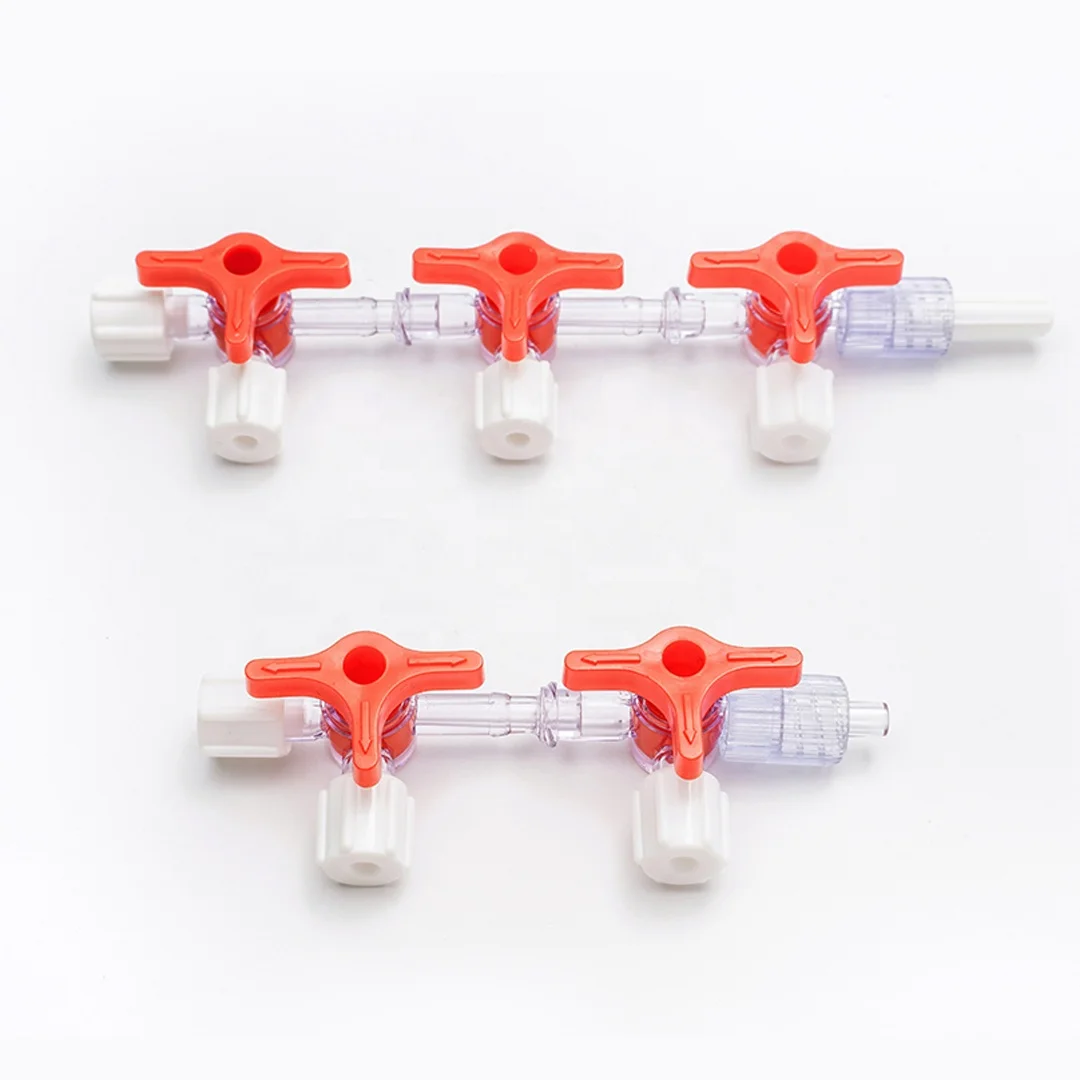 medical iv red check valve ptfe lure lock stopcock medical 1 2 3 4 one two three way infusion tap lure lock stopcock medical