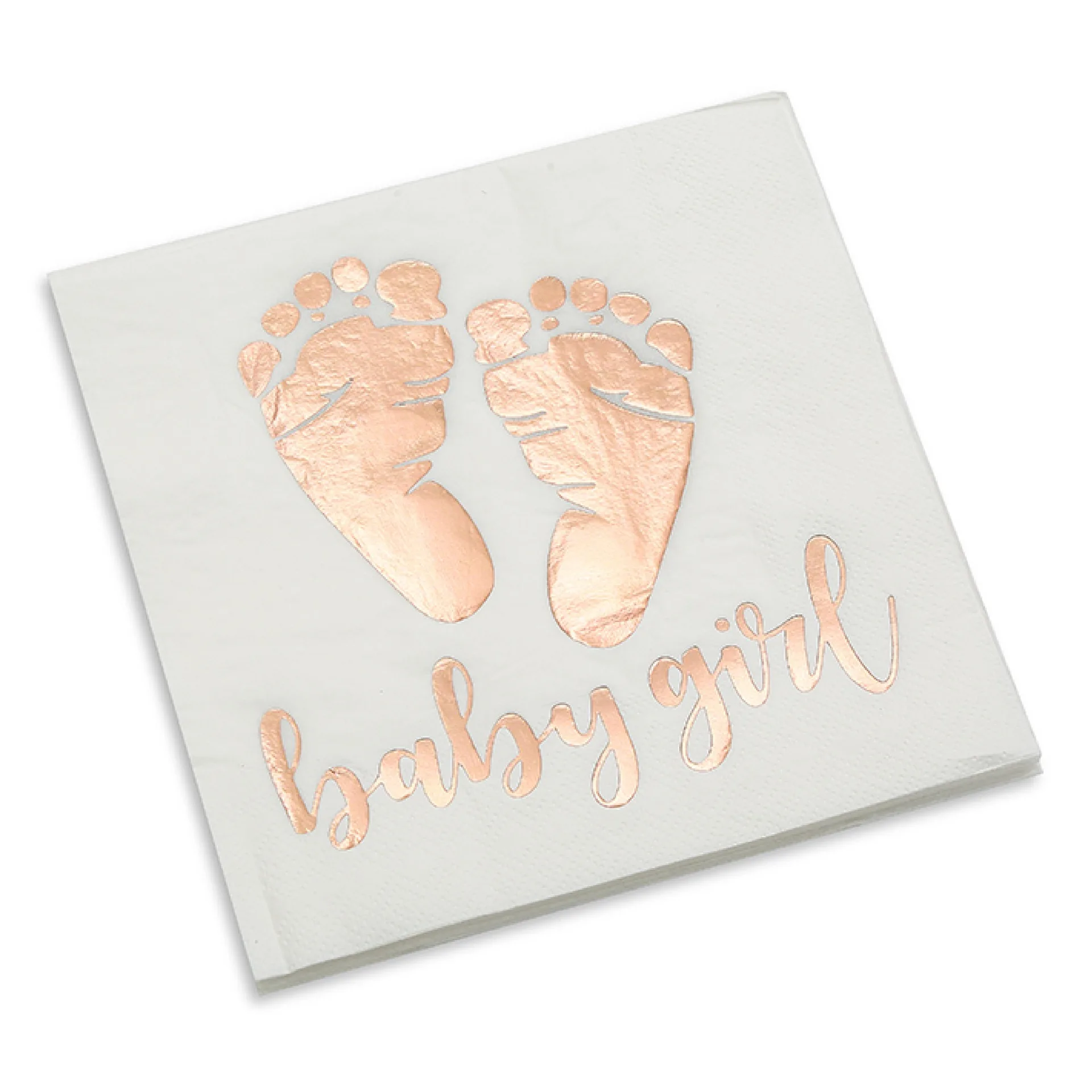 Rose Gold Happy Birthday Decor Girl Disposable Tableware Set Paper Plate Hot Stamping Baby Birthday Party Supplies