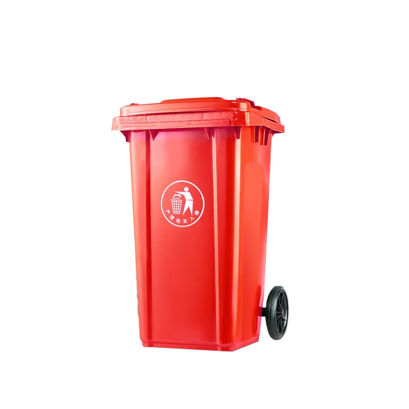 2024 High Quality 240 Litre Recycling Outdoor Wheelie Garbage Containers With Customizable Category Labels