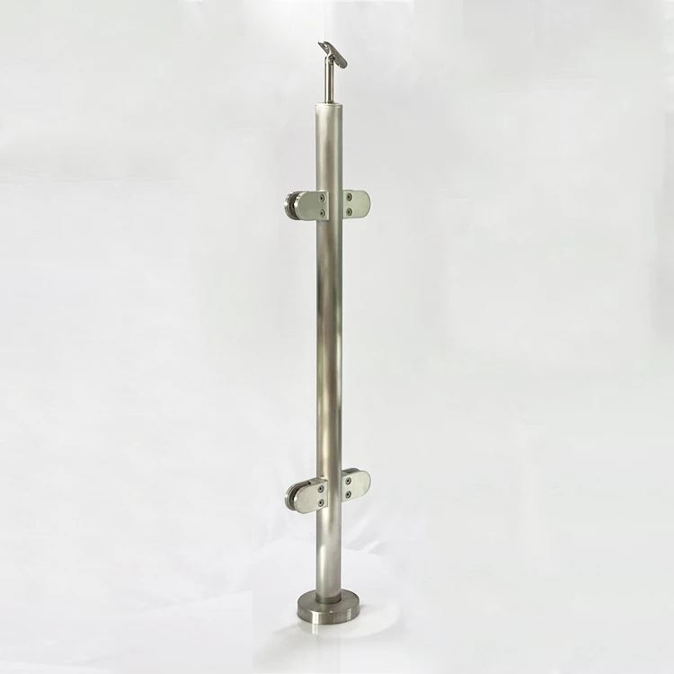 Stainless Steel Black Finish, for Stairs and Deck handrails,can be Installed on Wood or Concrete Floor