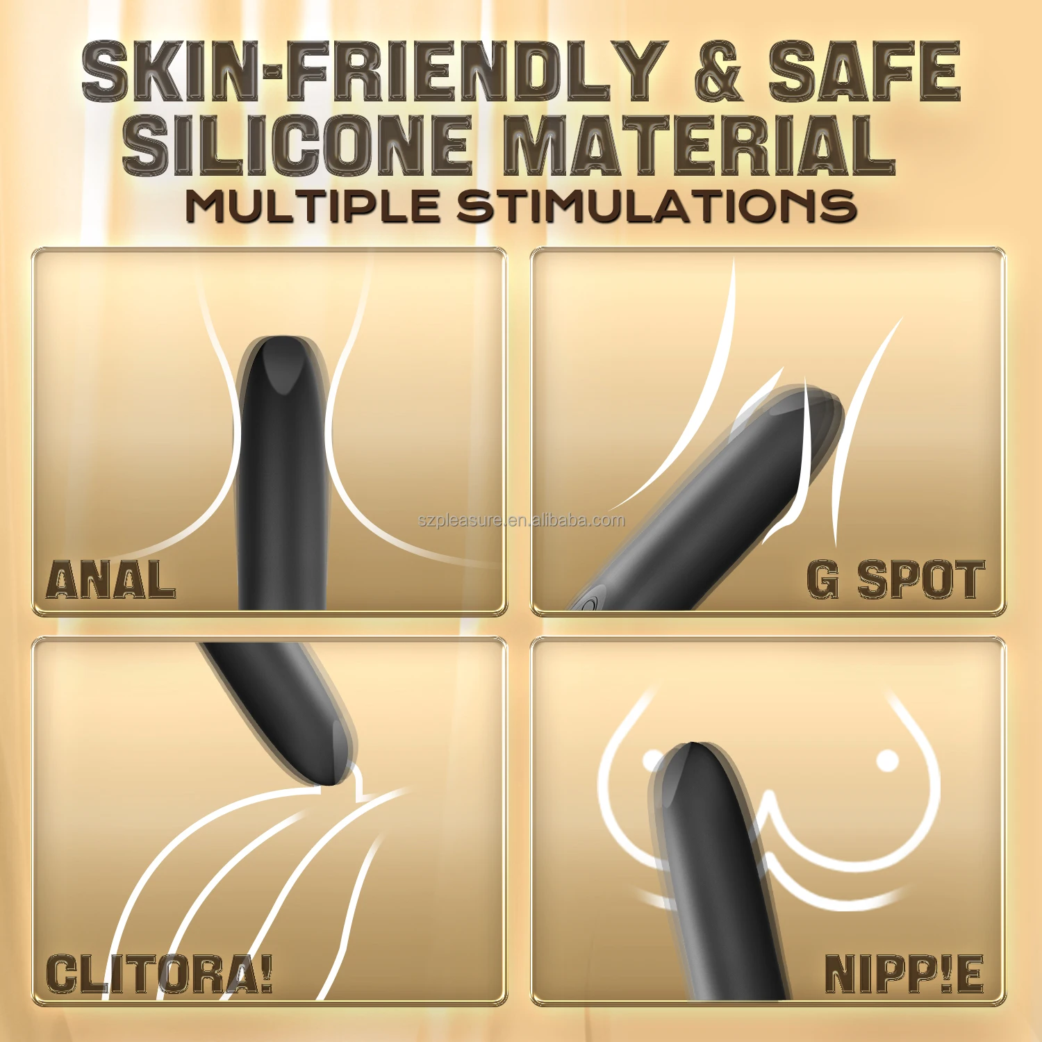 Wholesale Mini Powerful Rose Bullet Vibrator Stimulator Vaginal G Spot Erotic mini vibrator for women