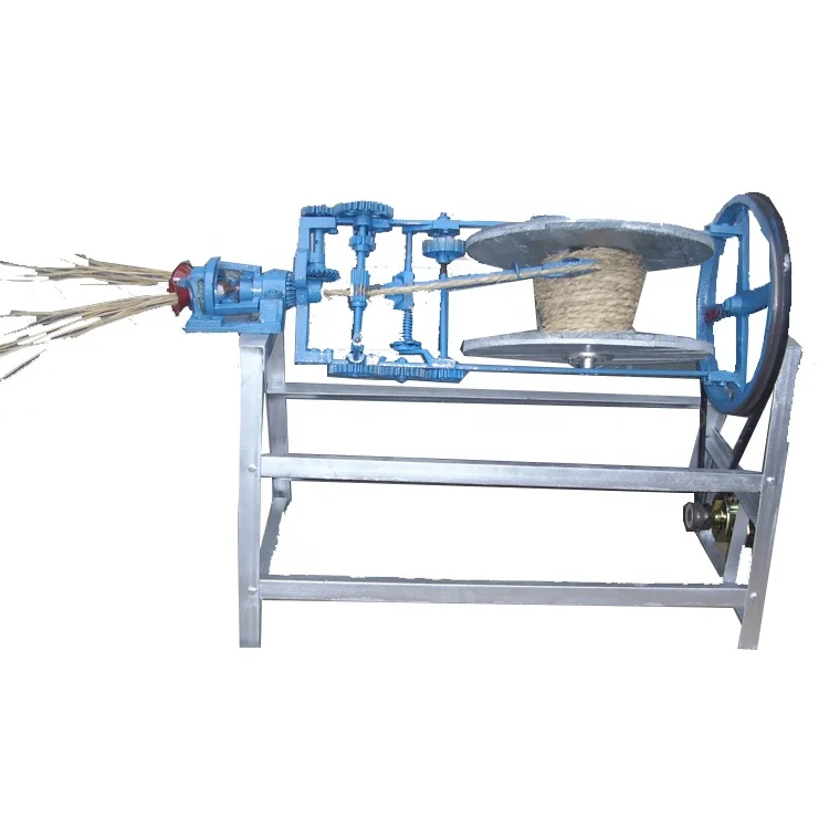 High quality rice straw rope weaving machine hay band pinning straw rope winding machine