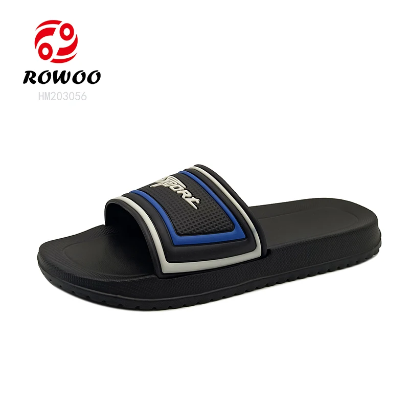 Wholesales Custom Logo EVA PU Slides Outdoor Cool Sandals with EVA Insole Anti-Slippery and Massage Features for Summer