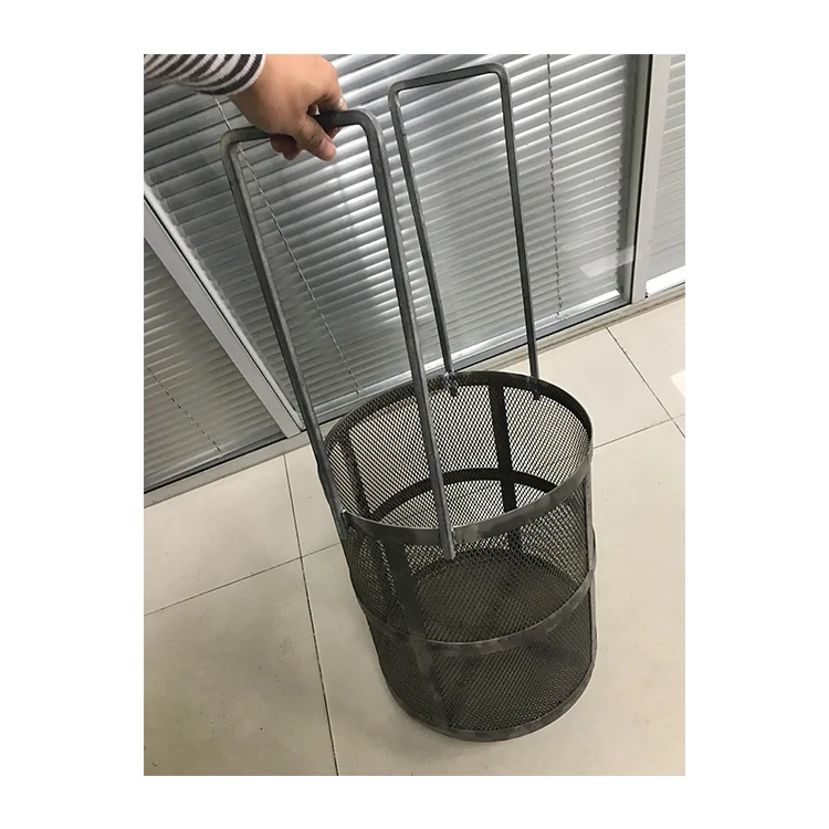 Titanium baskets for  platinized titanium electrode titanium anode