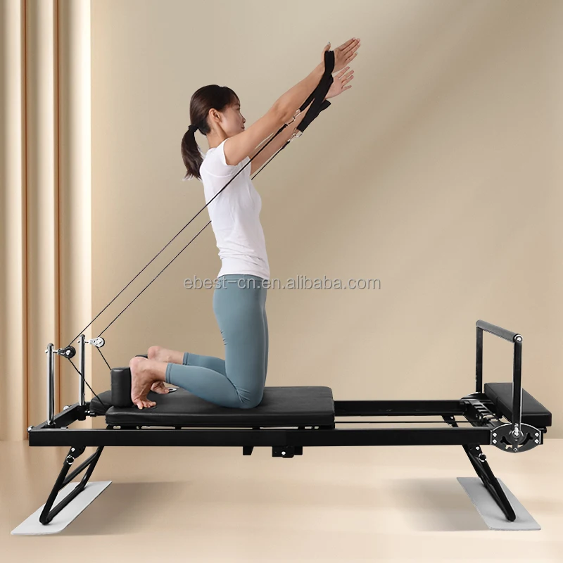 New Foldable Wood Cadillac Pilates Reformer Machine Multi-Use Fitness Equipment for Home Gym or Yoga Studio Box Packed