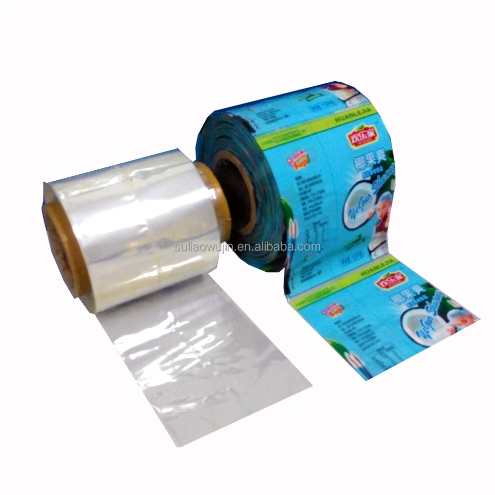 Термоусадочная пленка из литого ПВХ для бутылок с принтом