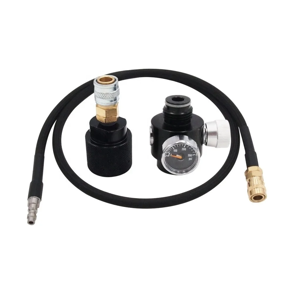 100cm Low Pressure SLP FLEX Remote Hose Line to Paintball HPA CO2 Tank Regulating Range 0-200 PSI