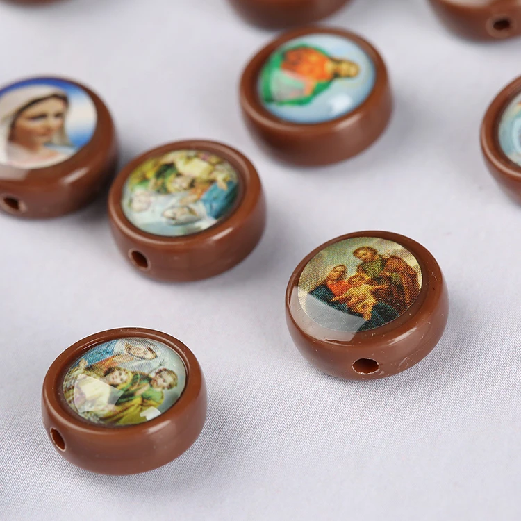 Wholesale Popular Religious Rosary DIY Parts Saint Religious Medals