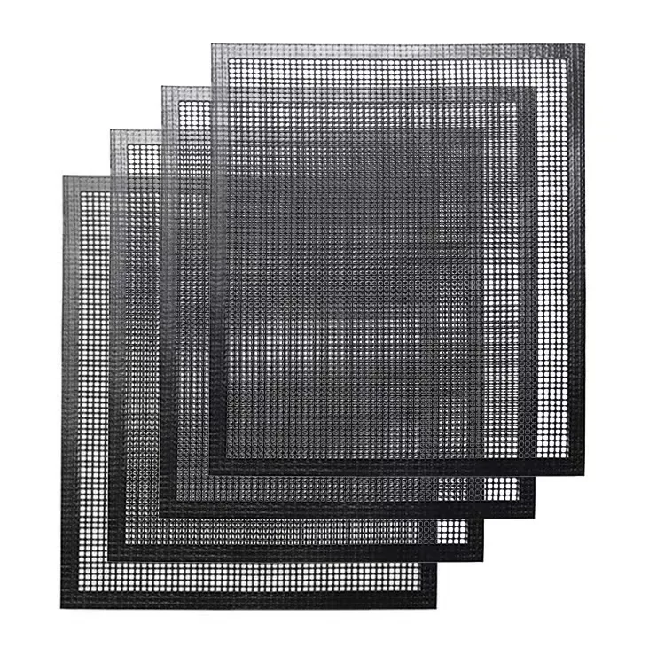 Yapears customized size wholesale 40*60cm without edge grill mesh mat air flow bbq mesh mat ptfe Grilling Net Mat