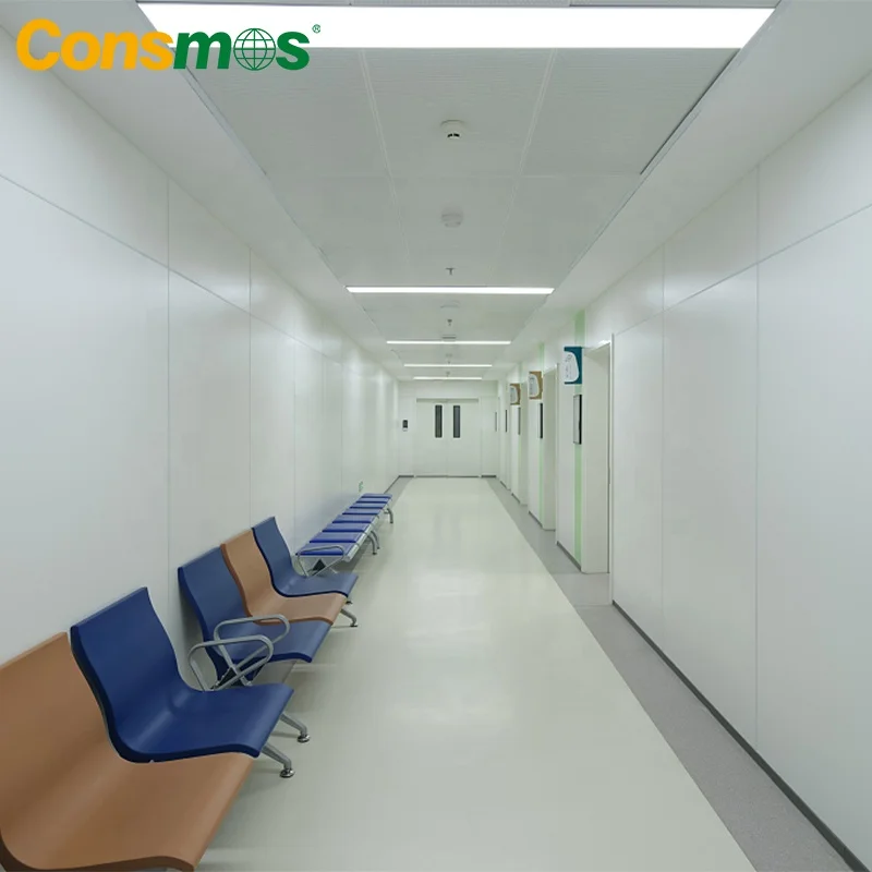 Consmos Waterproof 2mm PVC Floor Rolls Vinyl Commercial Homogeneous Vinyl Flooring for Hospital Office School