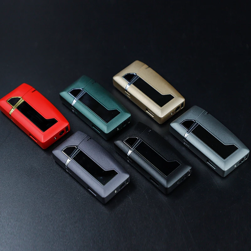 Fashionable smoking cigarette charging lighter slim fingerprint usb lighter