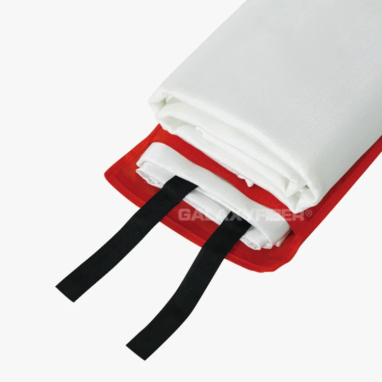 Factory Manufacture Safety Emergency Large Car Fire Resistant Blanket Pvc Hard Box Packing Flame Blanket For Bbq Use
