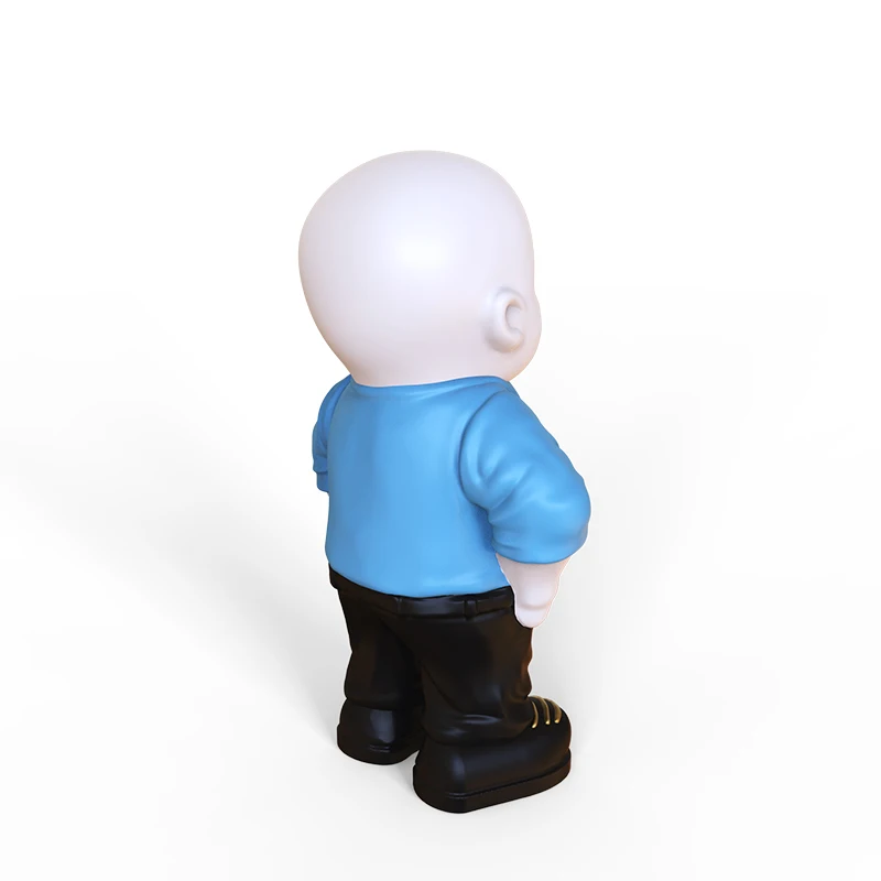 Personalized resin craft home decoration unique cute figurin custom mini 3d action custom cartoon toy figurine