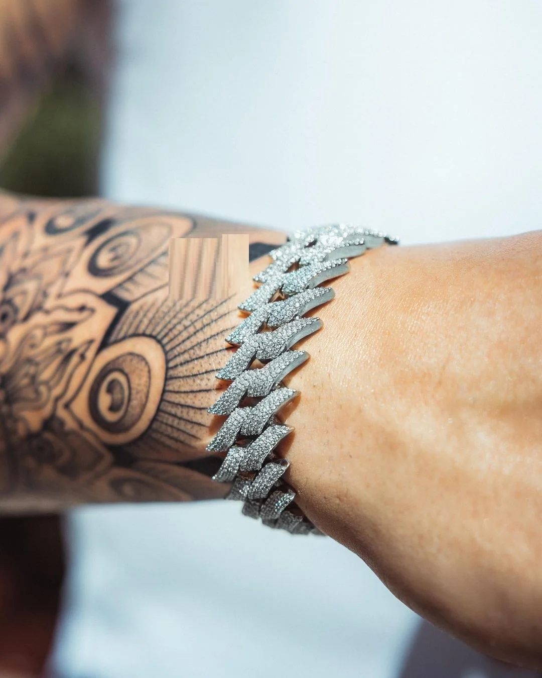 Big Heavy Hip Hop Rock Men Boy Jewelry Micro Paved 5A CZ Cubic Zirconia 30MM Spike Cuban Link Chain Bracelet