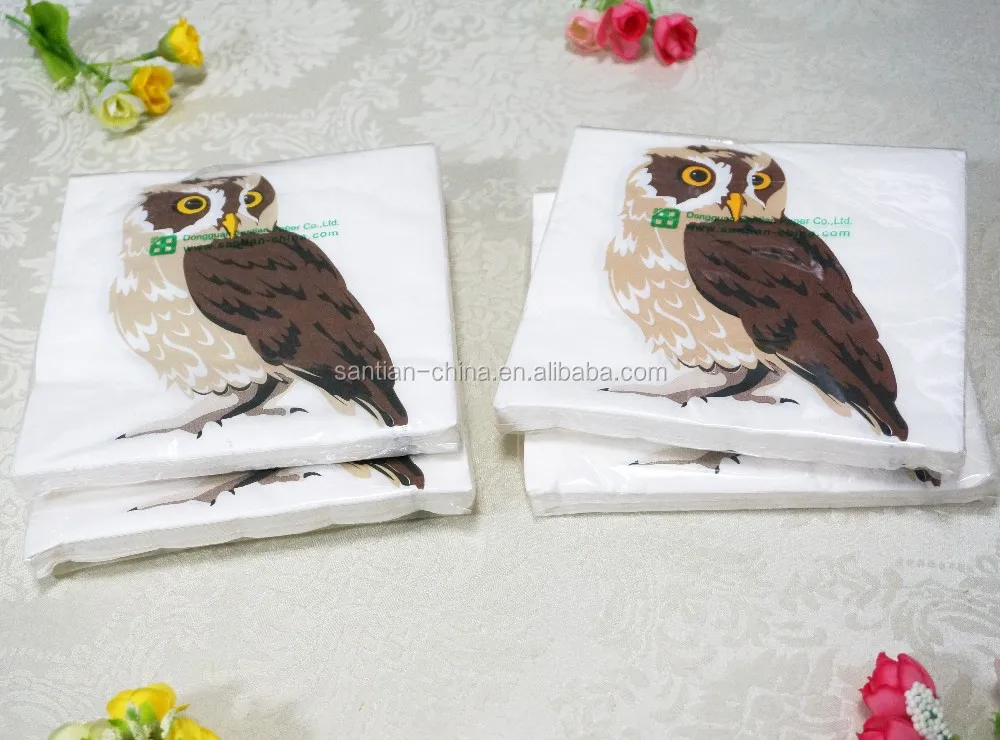 Animal Print Paper Napkin For Decoupage