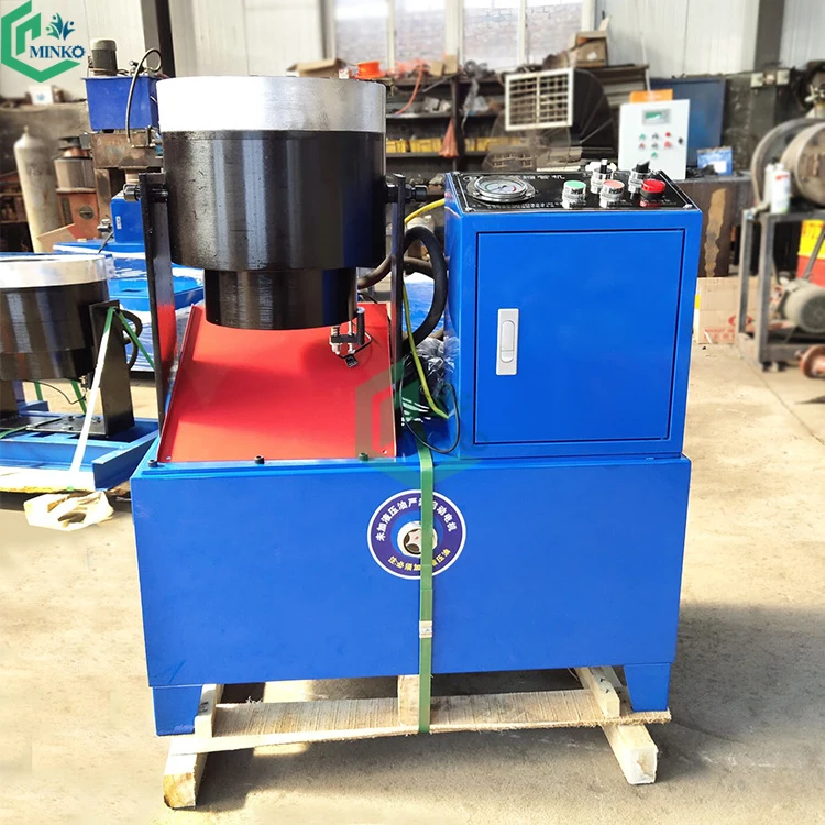 2 stations hydraulic iron pipe diameter reducing machine round steel tube shrinking reducer