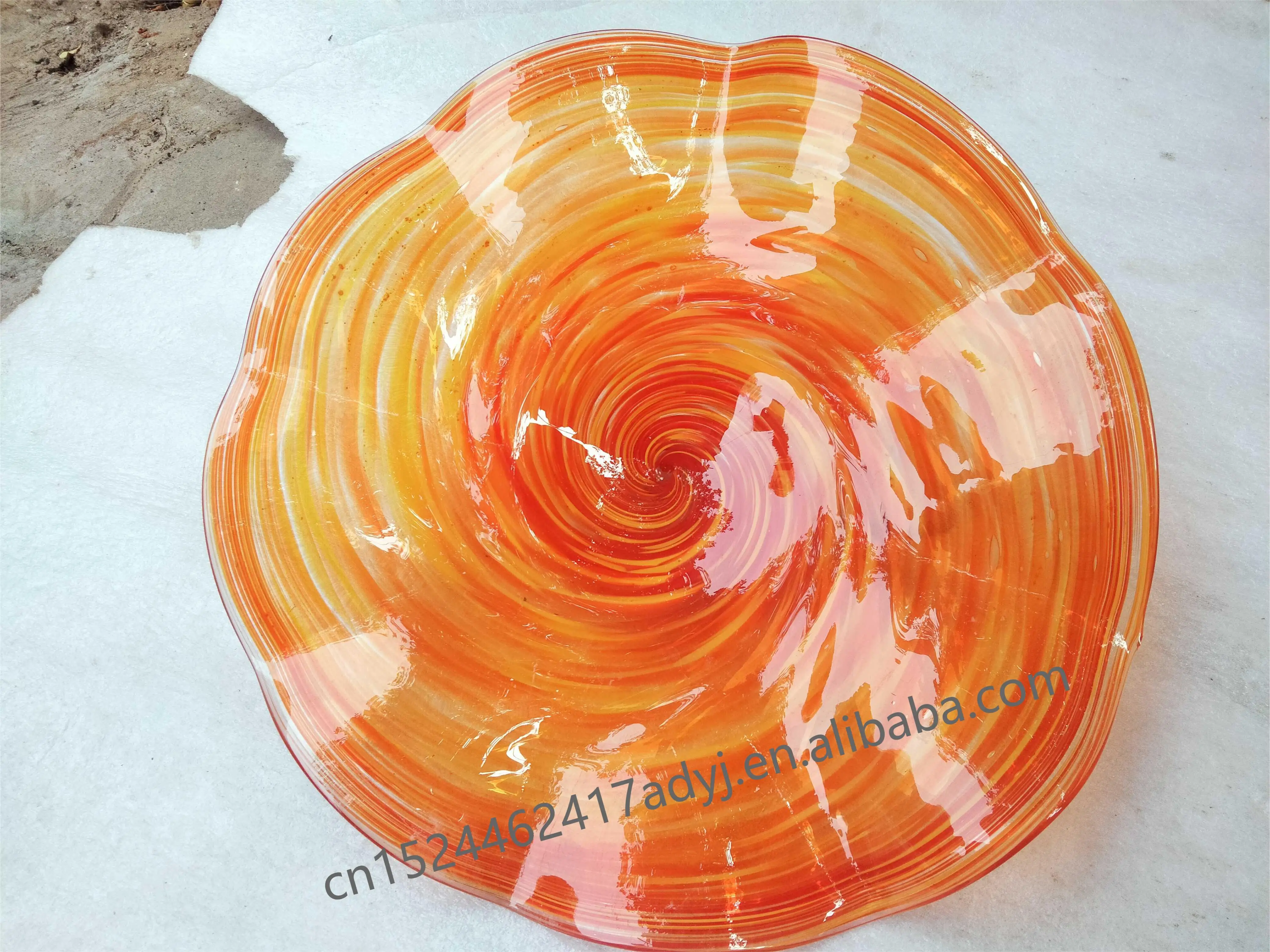 100% Handmade Luxury Wall Art Bedroom Office Home Living Room Design Deco Murano Glass Wall Plates