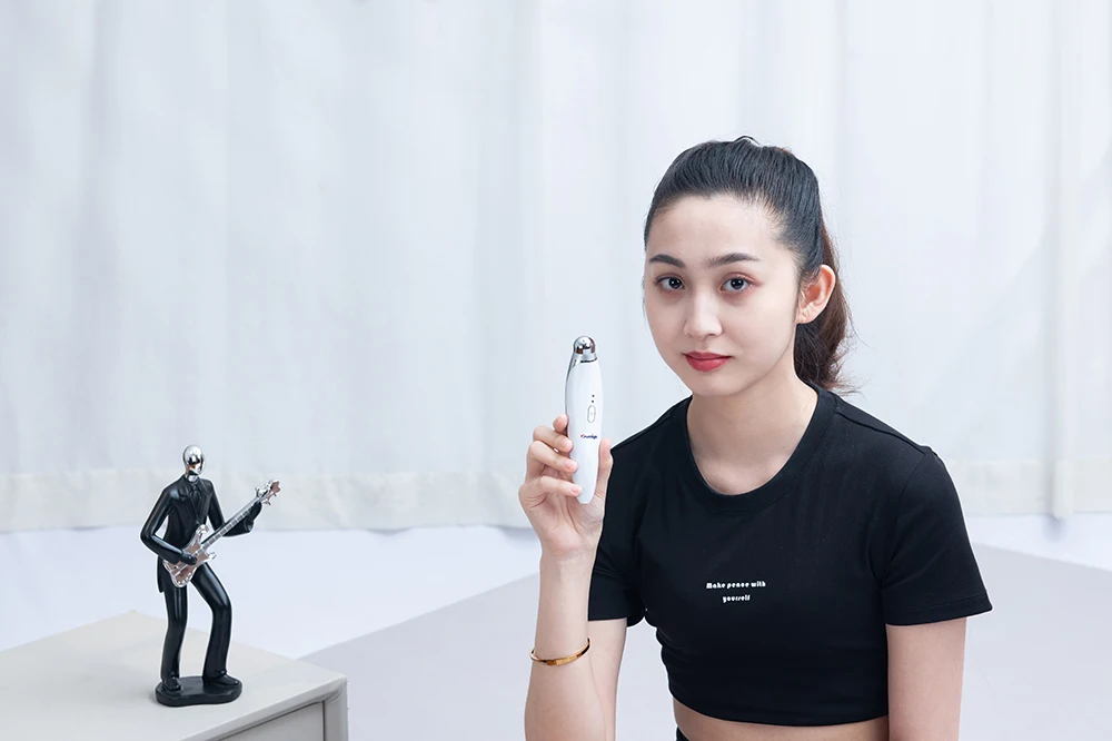 Sunhigh Rotation Beauty Care EMS RF Eye Massager Heated Vibration Eye Care Lifting Beauty Device Remove microgroove