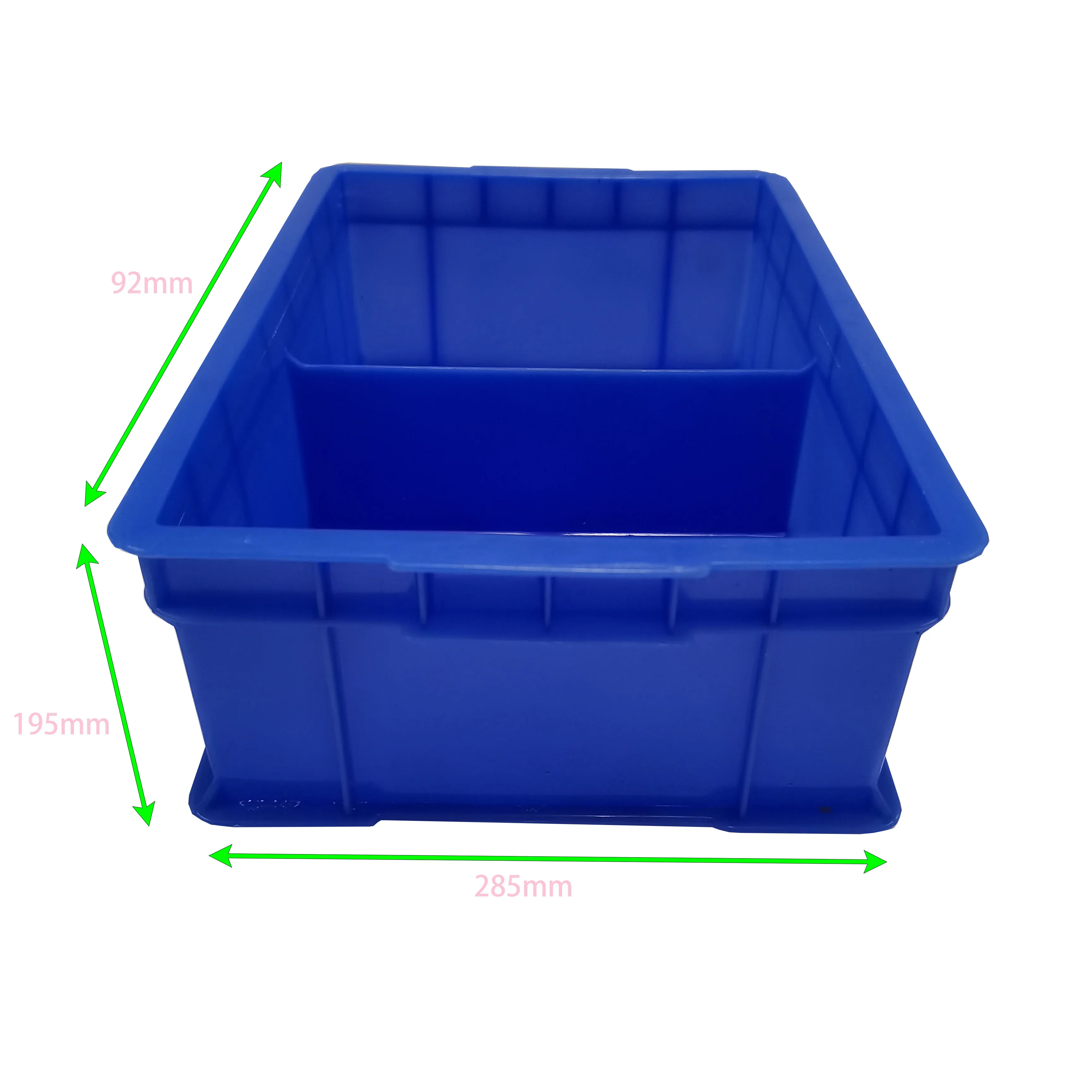 Custom Plastic Recycle Euro Standard Storage Crate Case of PP Material With Flat lid For Electronics Tooling Storage