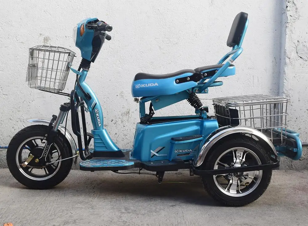 
2020 Fashionable Powerful Electric Passenger Tricycles Three Wheels for Adults Lead Acid Battery Differential Bruless Motor Open 