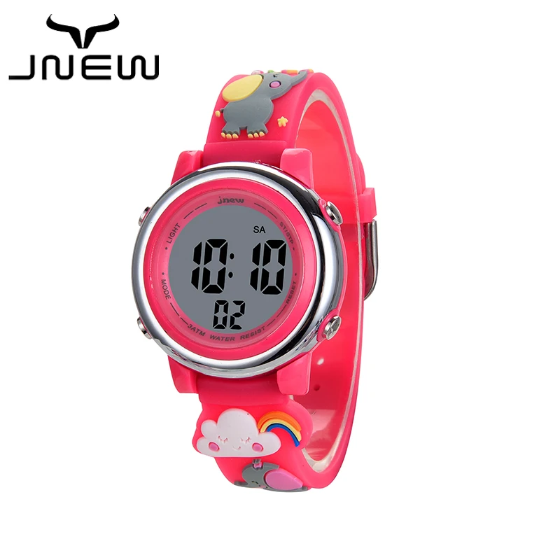 Пользовательские спортивные популярные Oem радужные Мультяшные Детские водонепроницаемые часы, детские цифровые часы