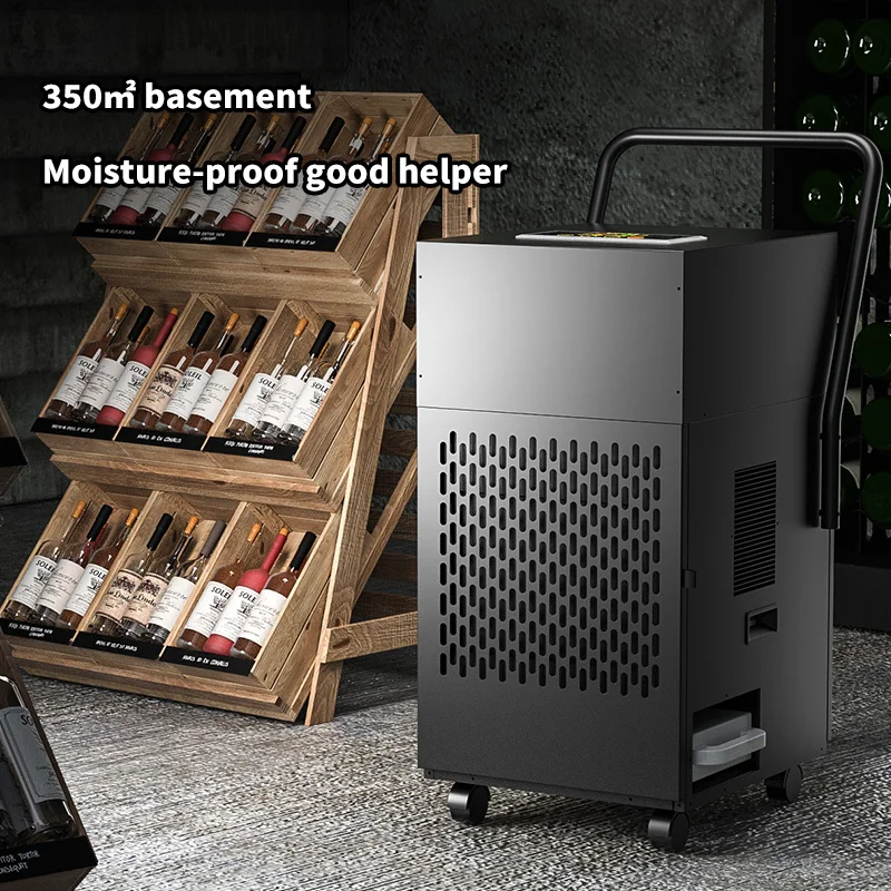 High-Power Smart Automatic Defrost Industrial Adjustable Humidistat Washable 50L Air Dehumidifier For Commercial