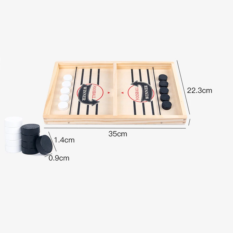 Kid Educational Toy Fast Sling Puck Interactive Board Game Set