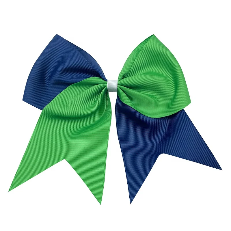 E-magic 16cm Wide Solid Color Hair Bow with Alligator Clip Kid Boutique Fashion Ribbon Hair Clip for Girls