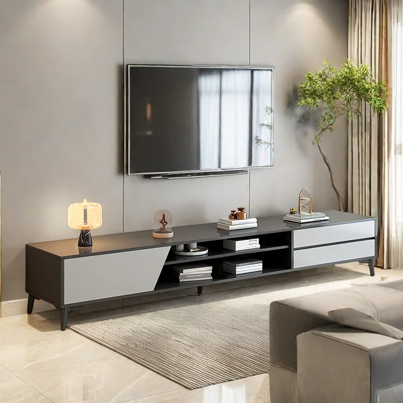 Hot Sale Modern Style Tv Console Tv Stand Wood Tv Rack With Storage Cabinet