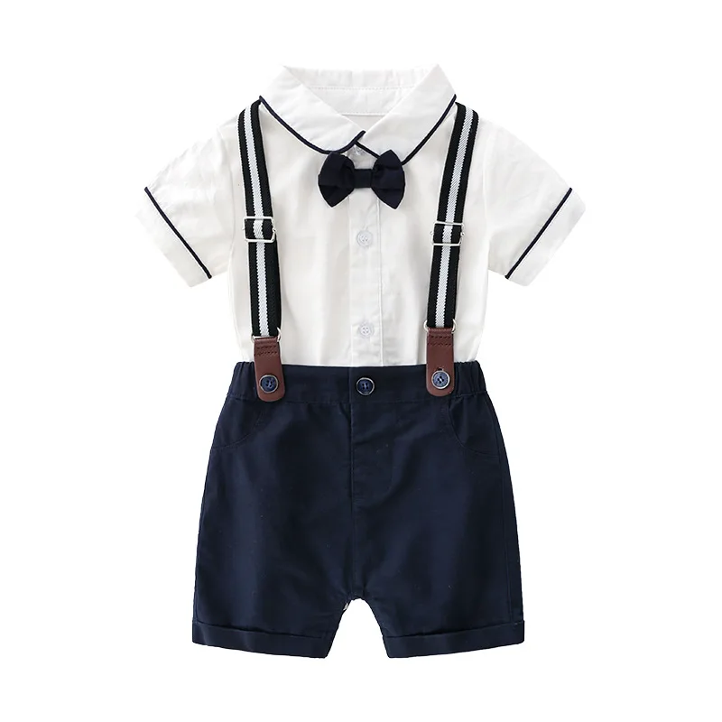 
Kids Summer Dress Short Sleeve Romper Clothes Set Boys Wedding Party Suits For Boy 